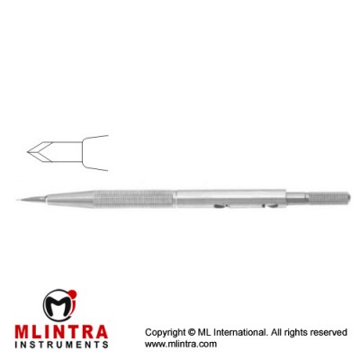 Diamond Knife Spear Cutting Edge Stainless Steel, 12.5 cm - 5" Width 1.0 mm